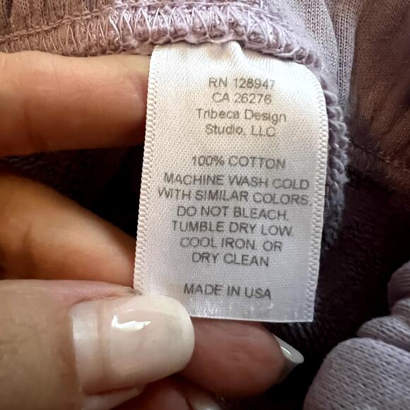 Nili Lotan Lilac Cropped Pants,100% Cotton,Size Small(Missing Tag and Drawstring - Picture 7 of 9